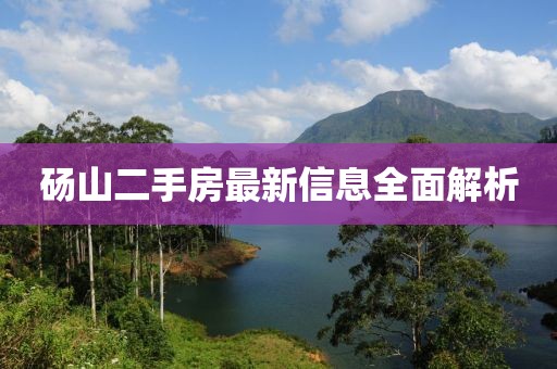 碭山二手房最新信息全面解析