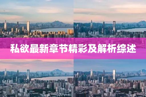 私欲最新章節(jié)精彩及解析綜述