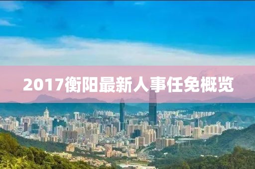2017衡陽最新人事任免概覽