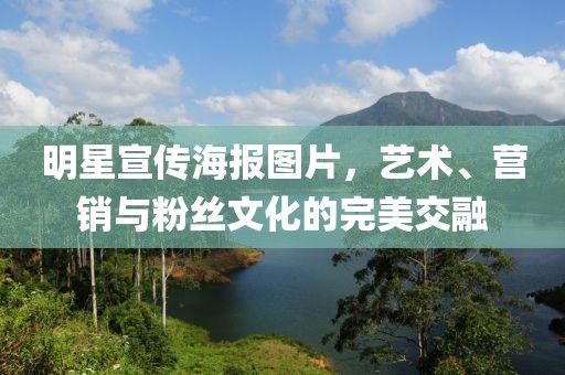 明星宣傳海報圖片，藝術、營銷與粉絲文化的完美交融