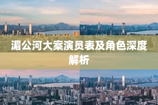 湄公河大案演員表及角色深度解析