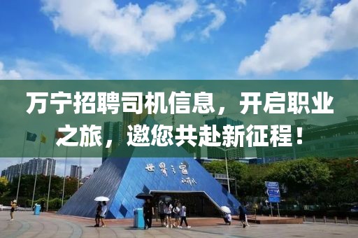 萬寧招聘司機(jī)信息，開啟職業(yè)之旅，邀您共赴新征程！