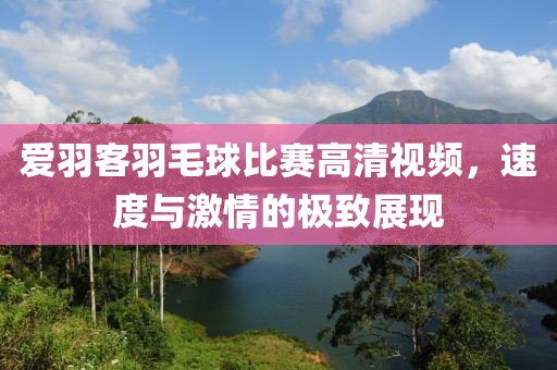 愛羽客羽毛球比賽高清視頻，速度與激情的極致展現(xiàn)