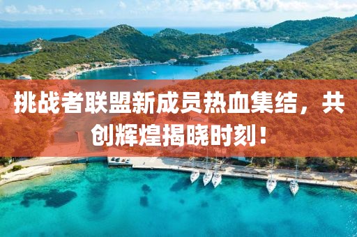 挑戰(zhàn)者聯(lián)盟新成員熱血集結(jié)，共創(chuàng)輝煌揭曉時(shí)刻！