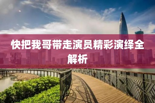 快把我哥帶走演員精彩演繹全解析