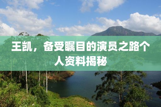 王凱，備受矚目的演員之路個人資料揭秘