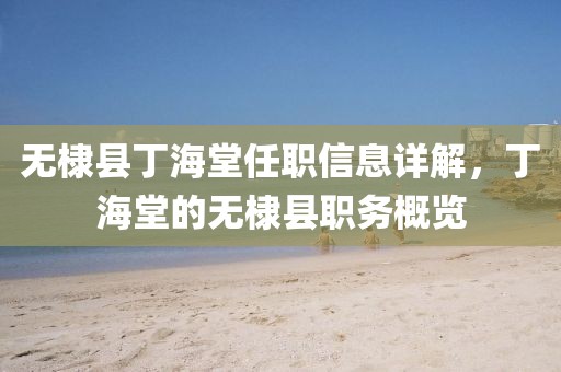 無(wú)棣縣丁海堂任職信息詳解，丁海堂的無(wú)棣縣職務(wù)概覽