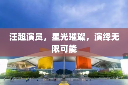 汪超演員，星光璀璨，演繹無限可能