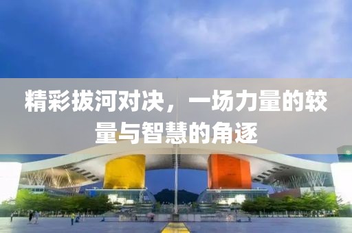 精彩拔河對決，一場力量的較量與智慧的角逐