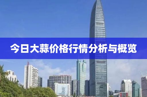 今日大蒜價格行情分析與概覽