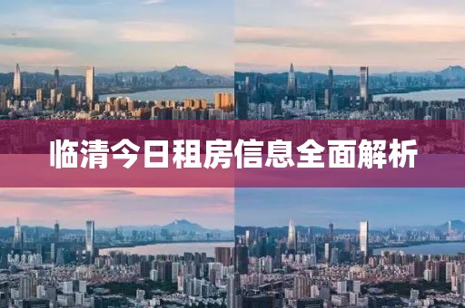 臨清今日租房信息全面解析