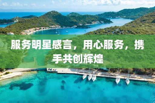 服務(wù)明星感言，用心服務(wù)，攜手共創(chuàng)輝煌