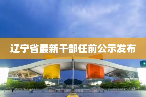 遼寧省最新干部任前公示發(fā)布