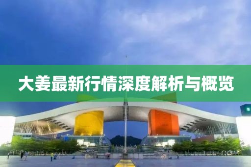 大姜最新行情深度解析與概覽