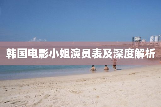 韓國電影小姐演員表及深度解析