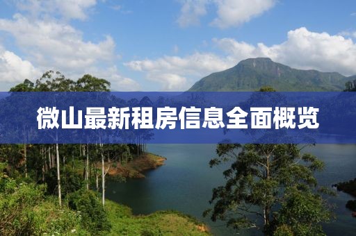 微山最新租房信息全面概覽