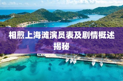 相煎上海灘演員表及劇情概述揭秘