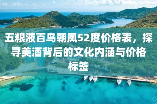 五糧液百鳥朝鳳52度價(jià)格表，探尋美酒背后的文化內(nèi)涵與價(jià)格標(biāo)簽