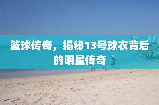 籃球傳奇，揭秘13號球衣背后的明星傳奇