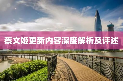 蔡文姬更新內(nèi)容深度解析及評述