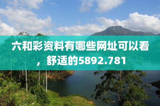 六和彩資料有哪些網(wǎng)址可以看，舒適的5892.781