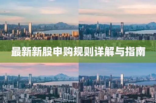 最新新股申購規(guī)則詳解與指南