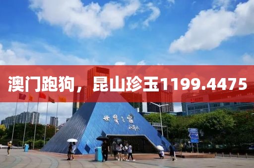 澳門跑狗，昆山珍玉1199.4475