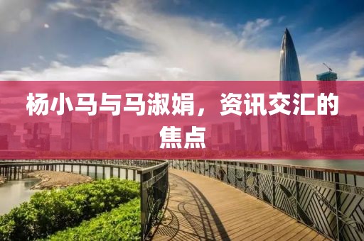 楊小馬與馬淑娟，資訊交匯的焦點