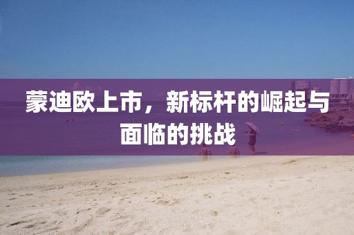 蒙迪歐上市，新標(biāo)桿的崛起與面臨的挑戰(zhàn)