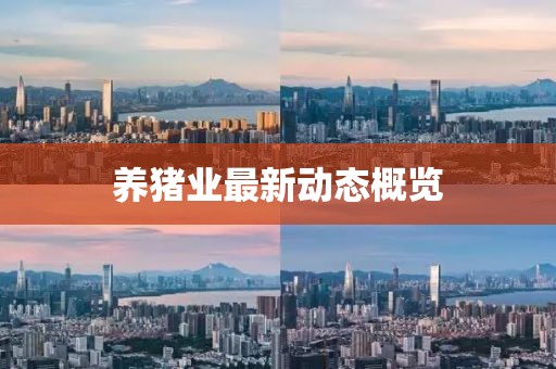 養(yǎng)豬業(yè)最新動態(tài)概覽