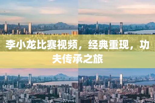 李小龍比賽視頻，經(jīng)典重現(xiàn)，功夫傳承之旅