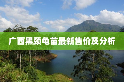 廣西黑頸龜苗最新售價及分析