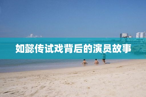 如懿傳試戲背后的演員故事