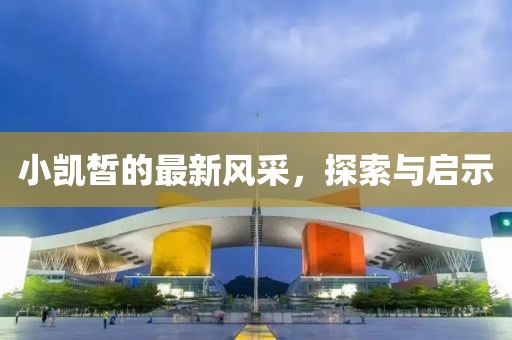 小凱皙的最新風(fēng)采，探索與啟示