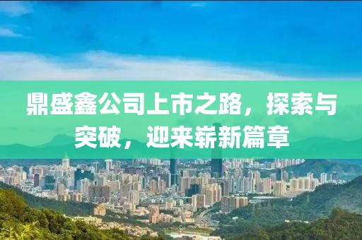 鼎盛鑫公司上市之路，探索與突破，迎來嶄新篇章