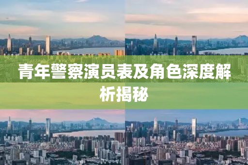 青年警察演員表及角色深度解析揭秘