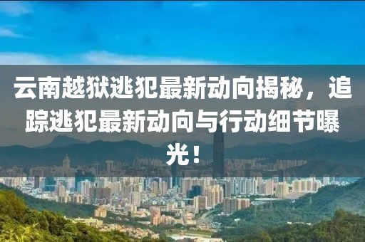 云南越獄逃犯最新動(dòng)向揭秘，追蹤逃犯最新動(dòng)向與行動(dòng)細(xì)節(jié)曝光！